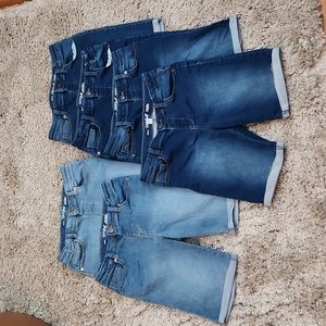 Cat & Jack denim shorts, size XL 14-16, set of 6